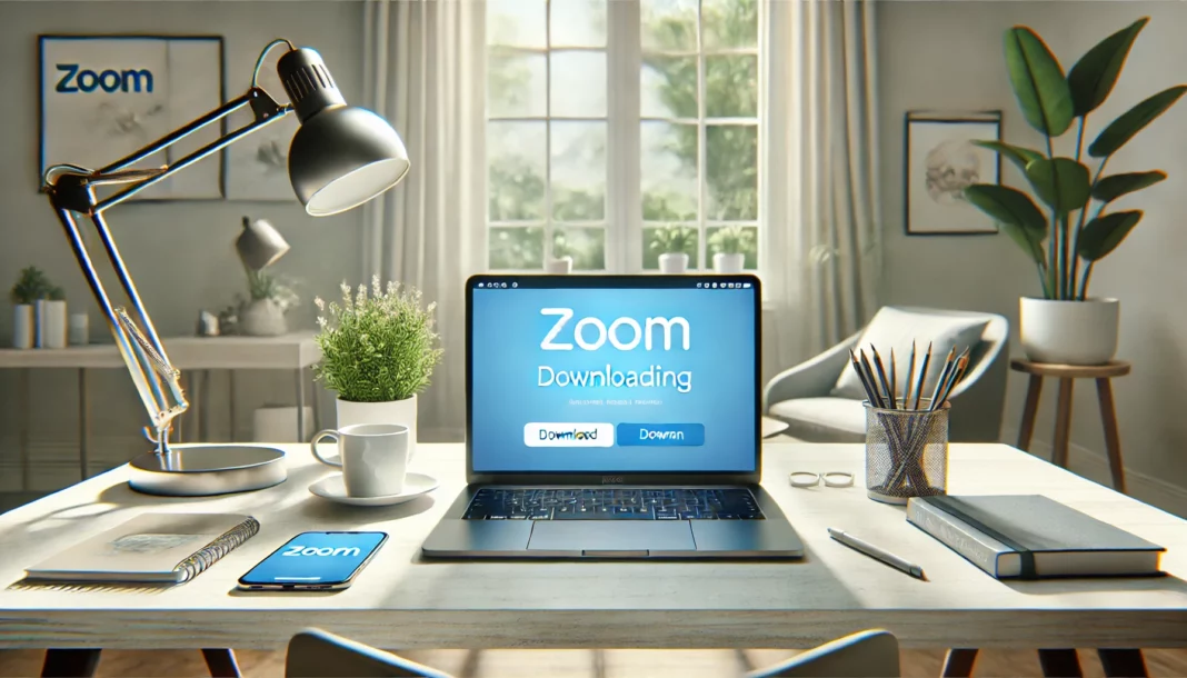 cara download zoom di laptop