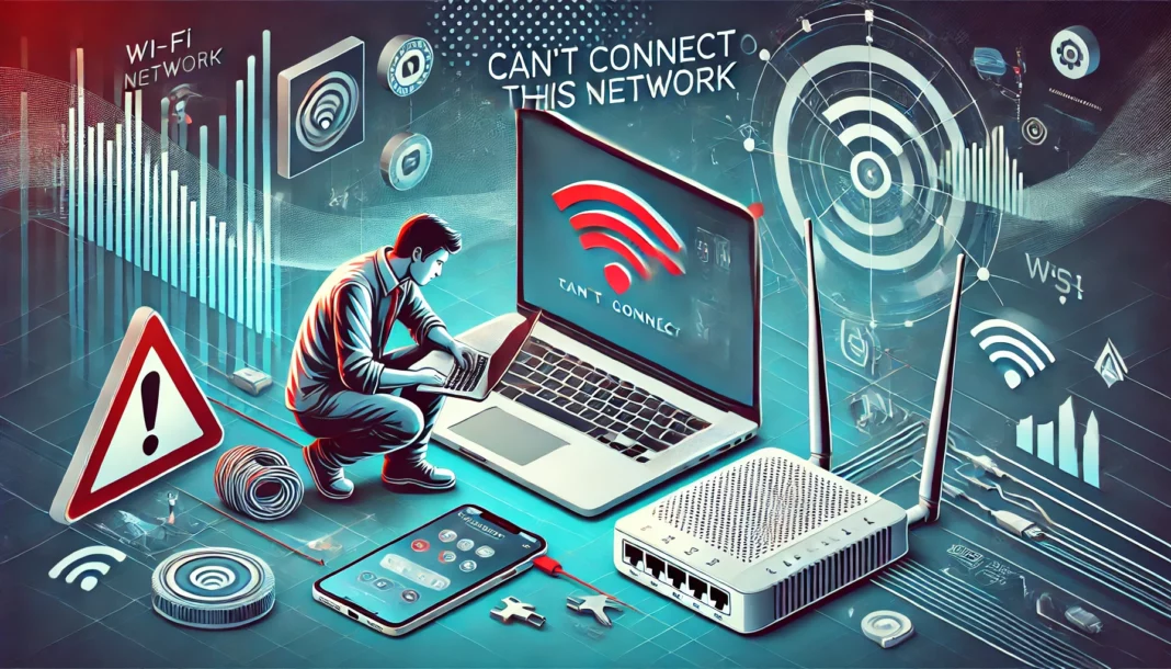 cara mengatasi can't connect to this network