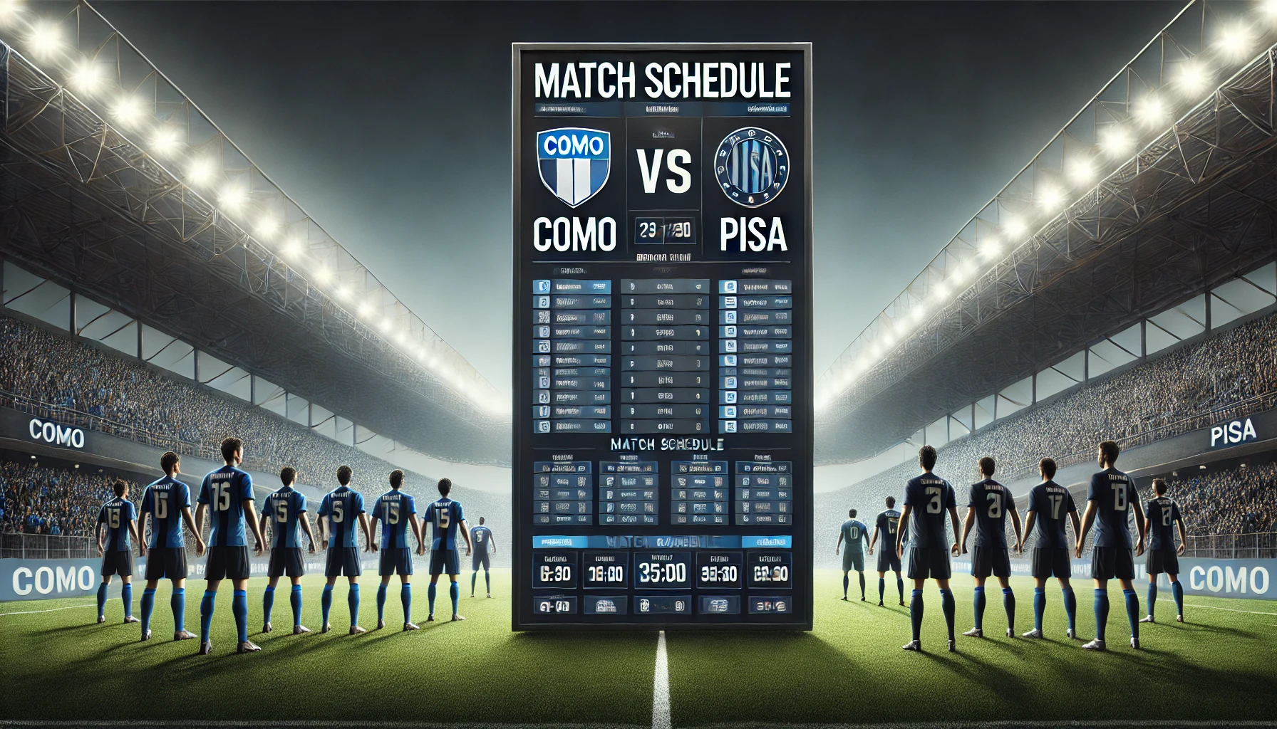 Jadwal Como vs Pisa