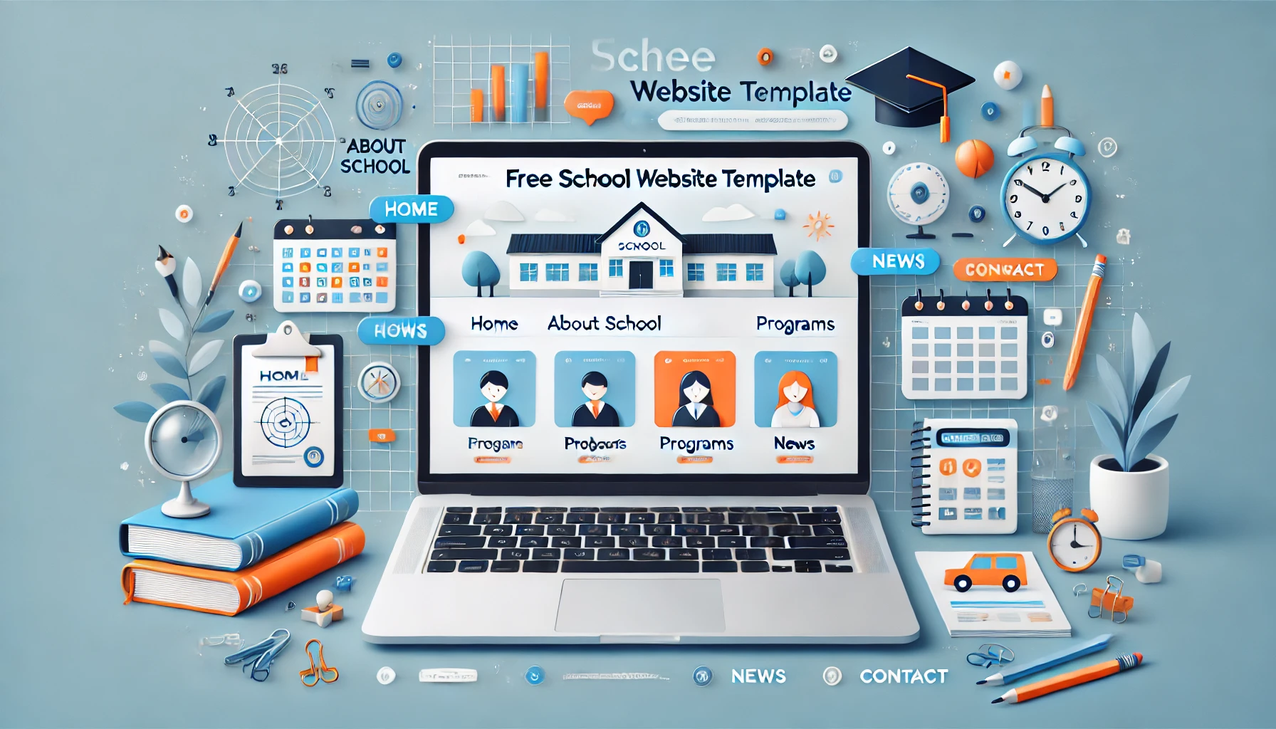 Template Website Sekolah Gratis