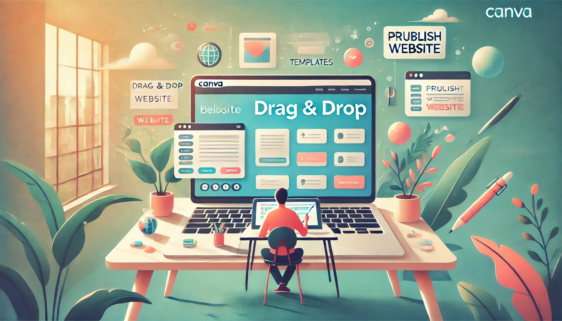 Cara Membuat Website Canva