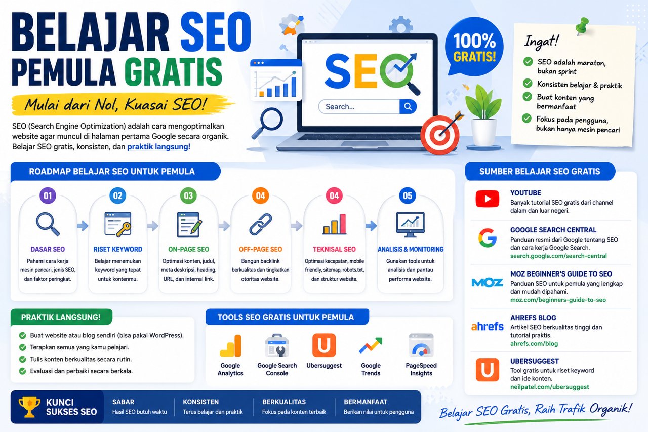 Belajar SEO Pemula Gratis