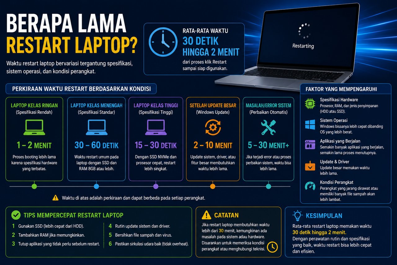 Berapa Lama Restart Laptop