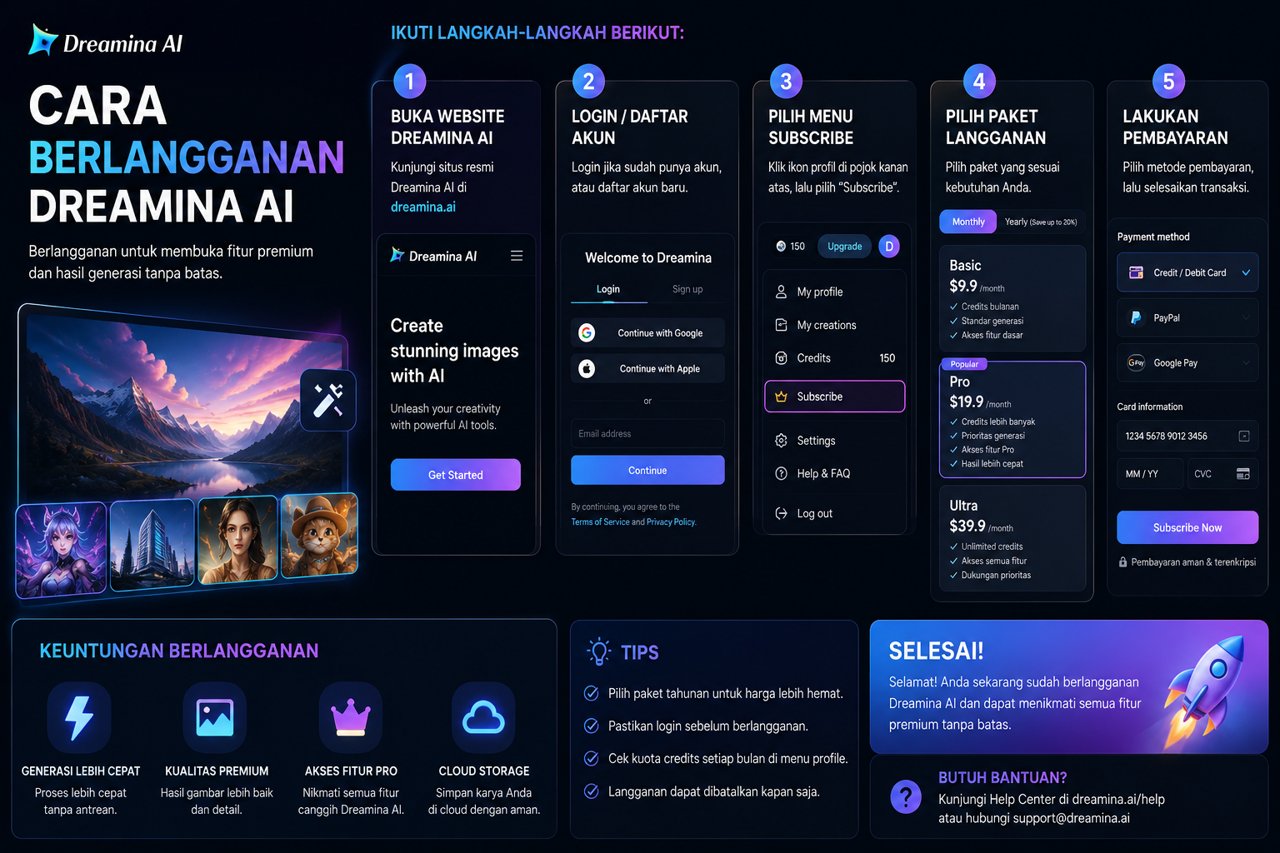 Cara Berlangganan Dreamina AI