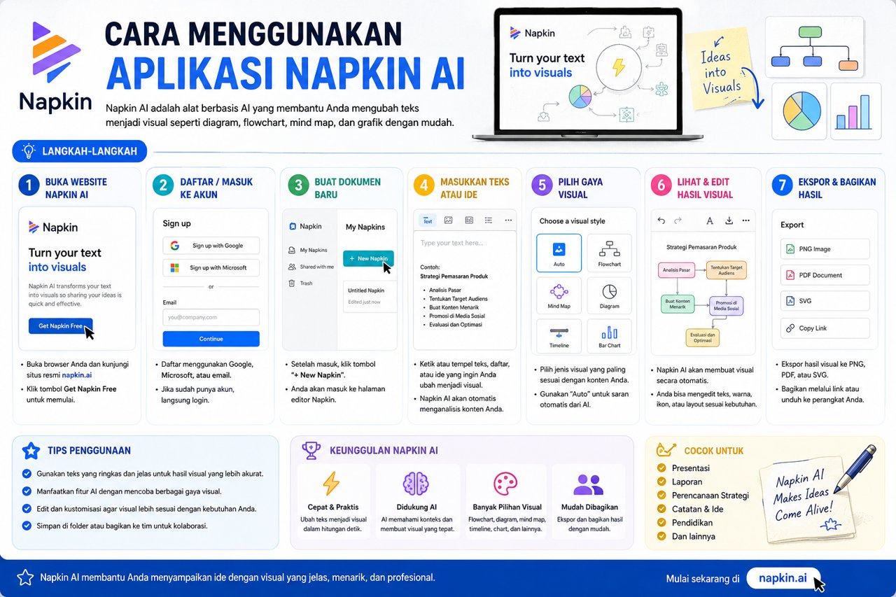 Cara Menggunakan Aplikasi Napkin AI