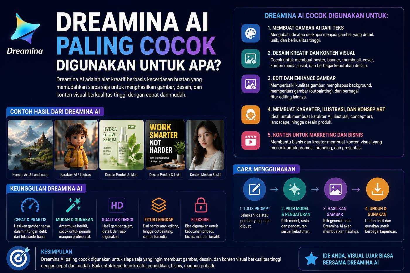 Dreamina AI Paling Cocok Digunakan Untuk Apa