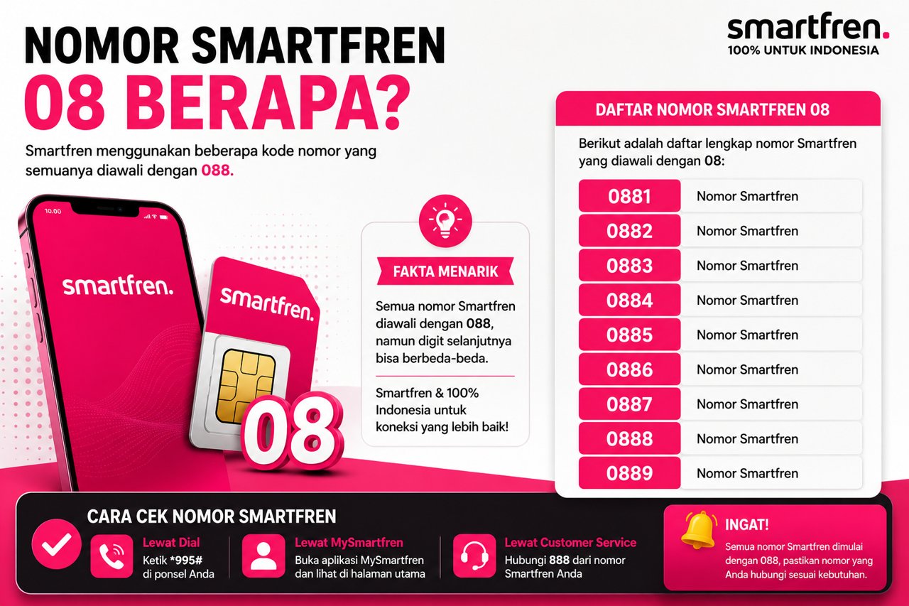 Nomor Smartfren 08 Berapa
