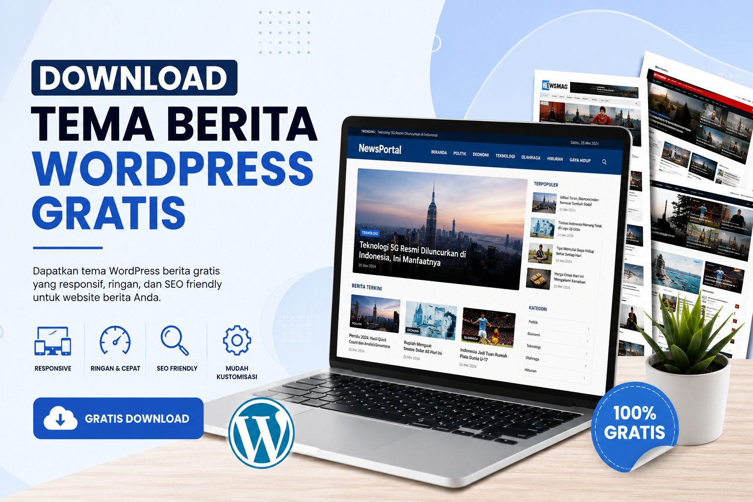 Download Tema Berita WordPress Gratis Terbaik Untuk Website