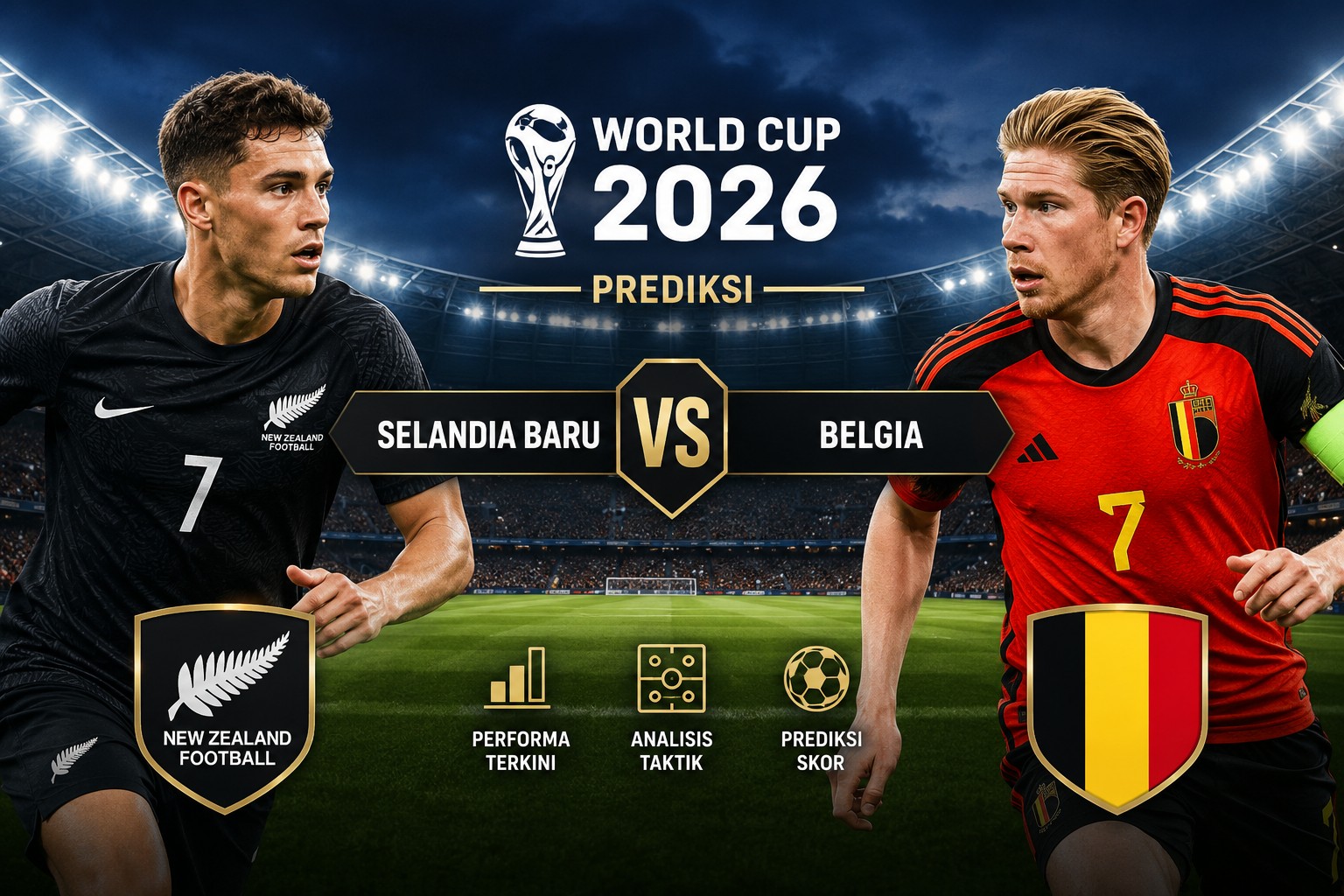 Prediksi Selandia Baru vs Belgia Perebutan Tiket Fase Gugur