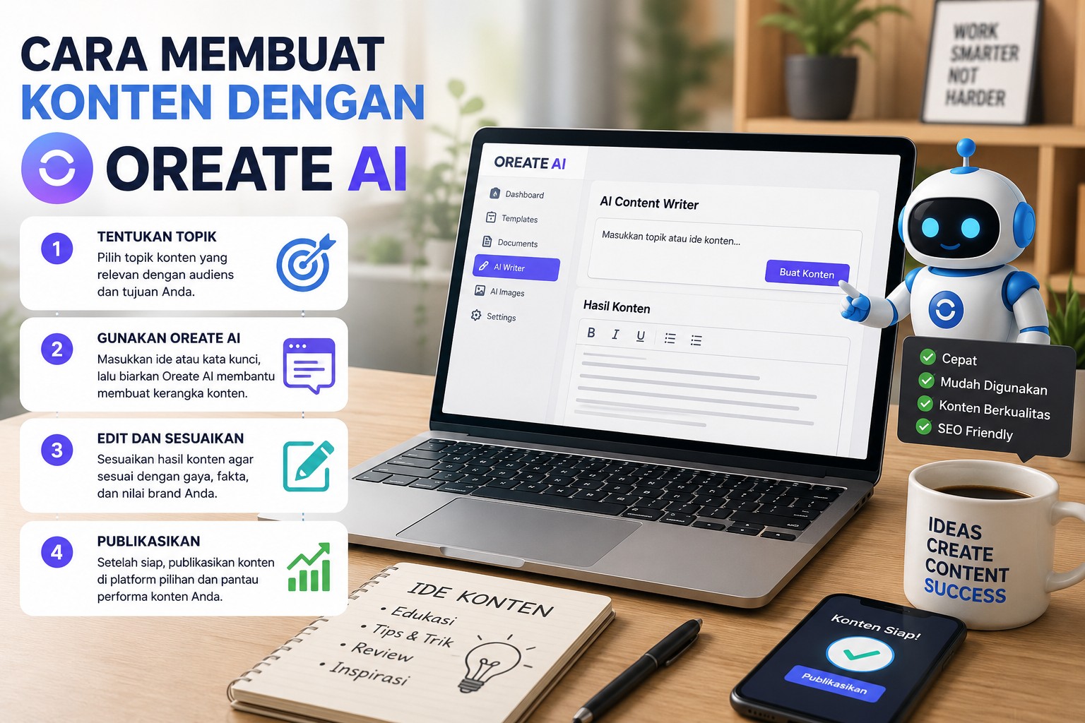 Cara Membuat Konten Dengan Oreate AI Cepat Dan Mudah