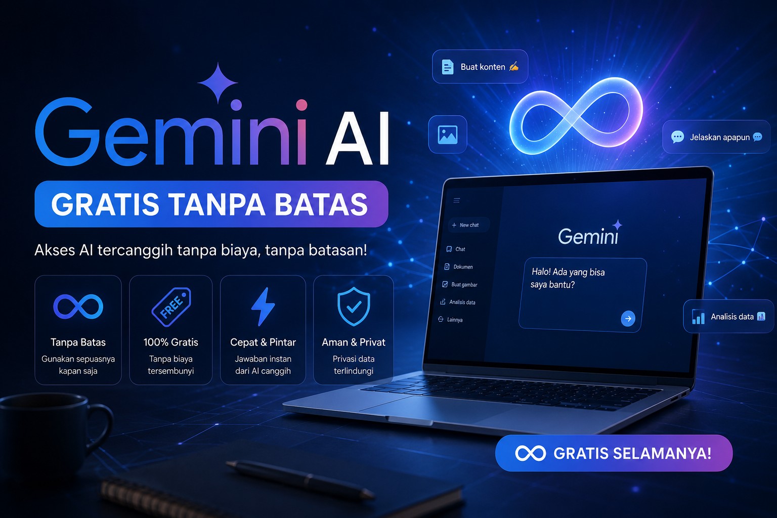 Gemini AI Gratis Tanpa Batas Fakta Cara Akses Dan Risiko