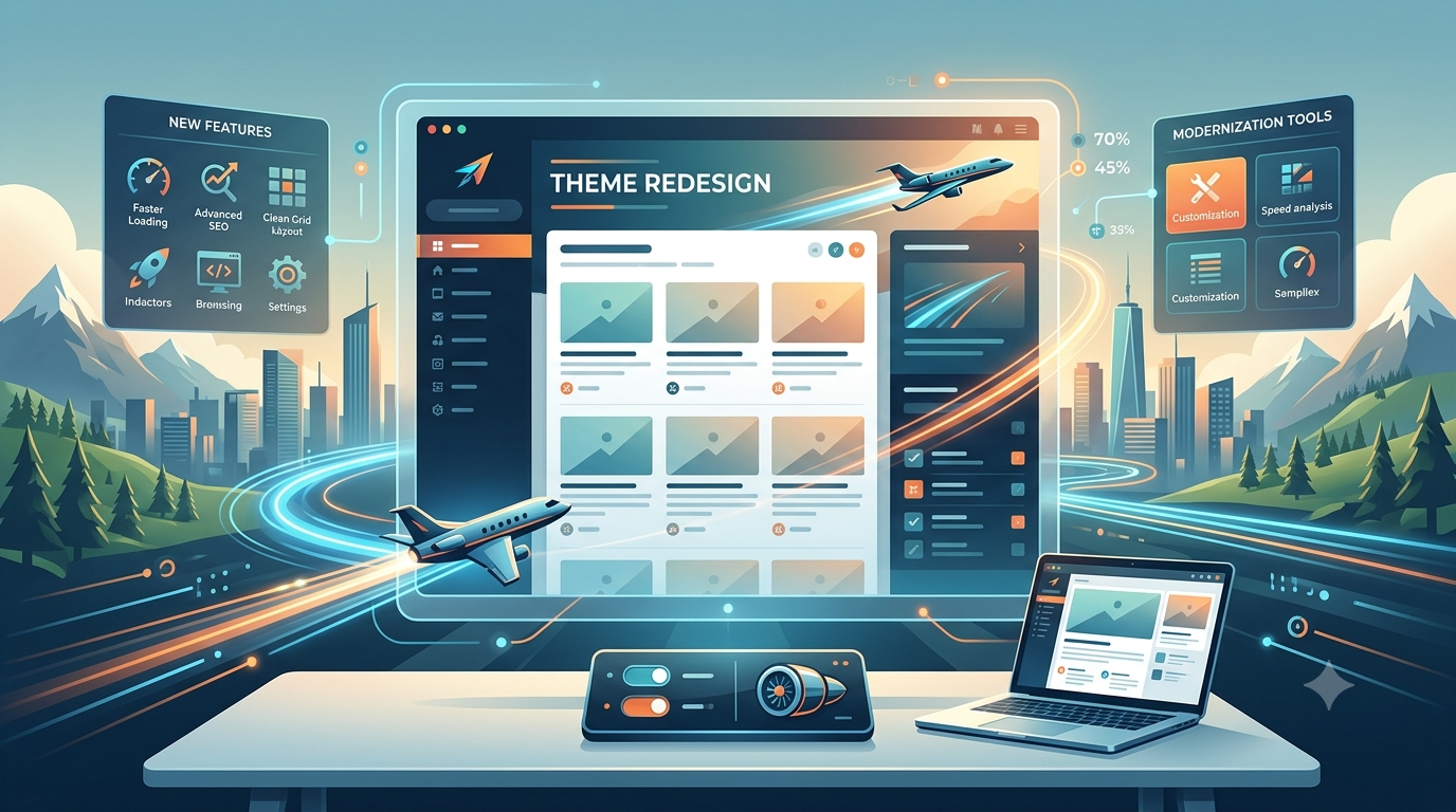Jet Theme Redesign Blogger Template Modern SEO Friendly