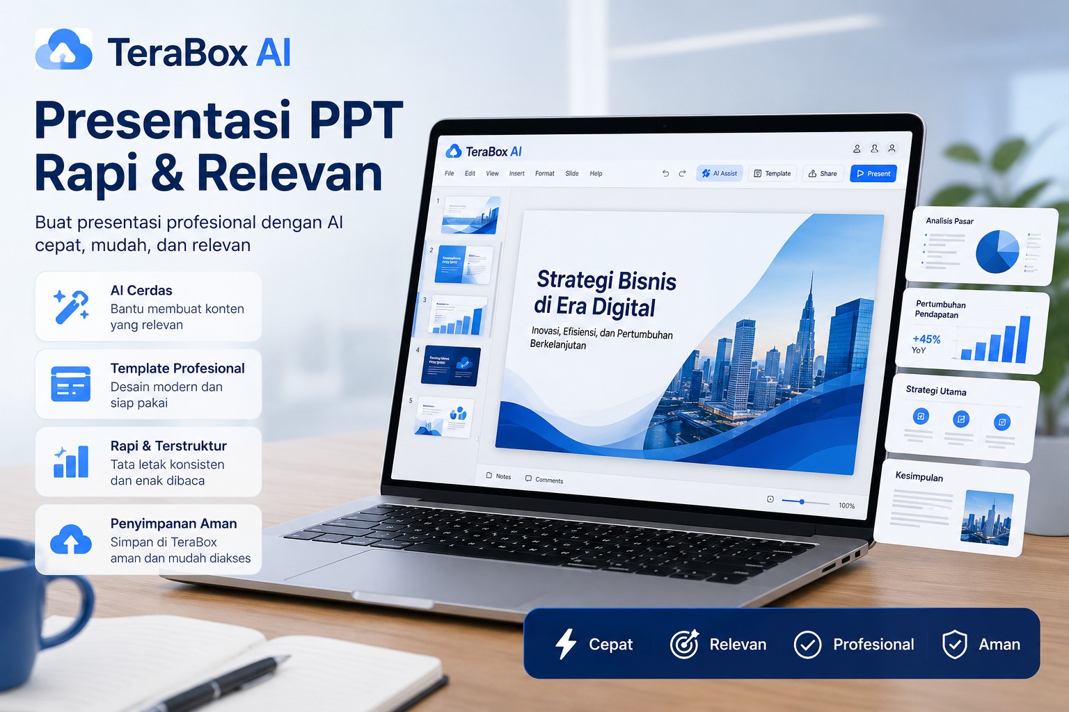 Terabox AI Presentasi PPT Rapi Dan Relevan Untuk Kebutuhan