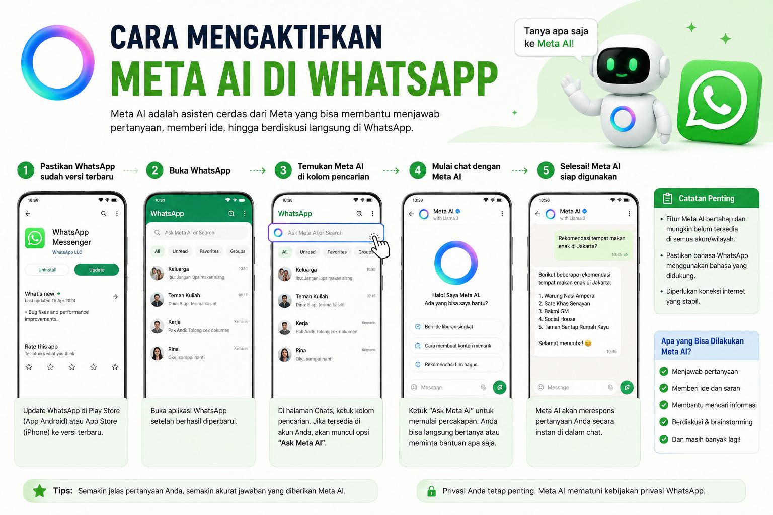 Cara Mengaktifkan Meta AI