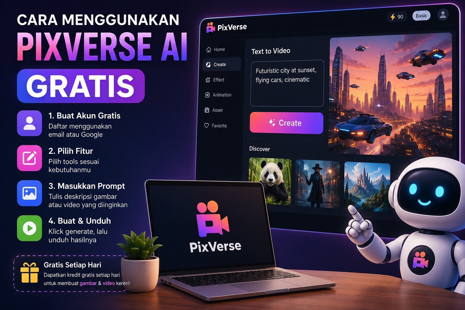 Cara Menggunakan Pixverse AI