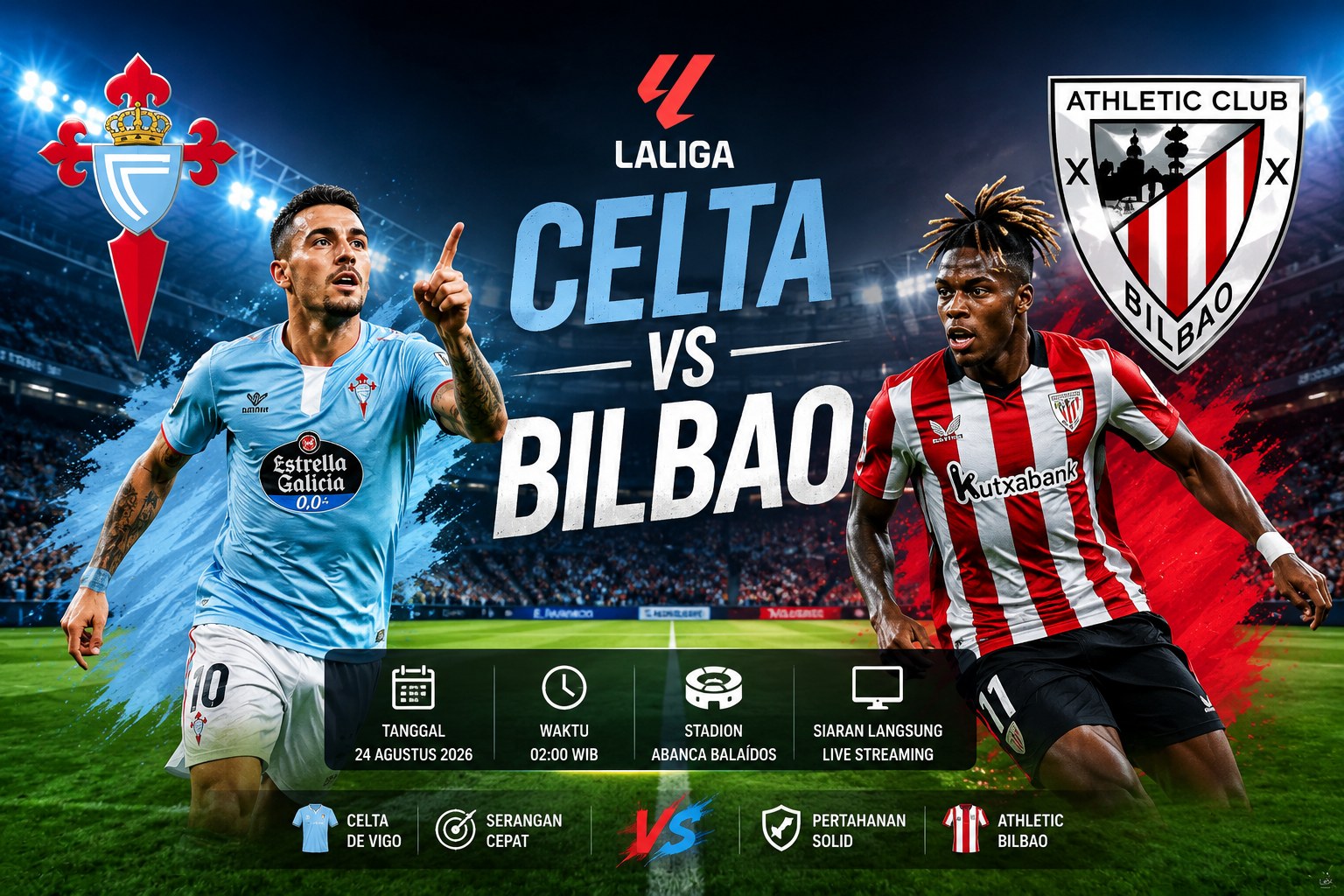Pertandingan Celta vs Bilbao