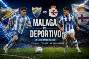 Pertandingan Malaga vs Deportivo