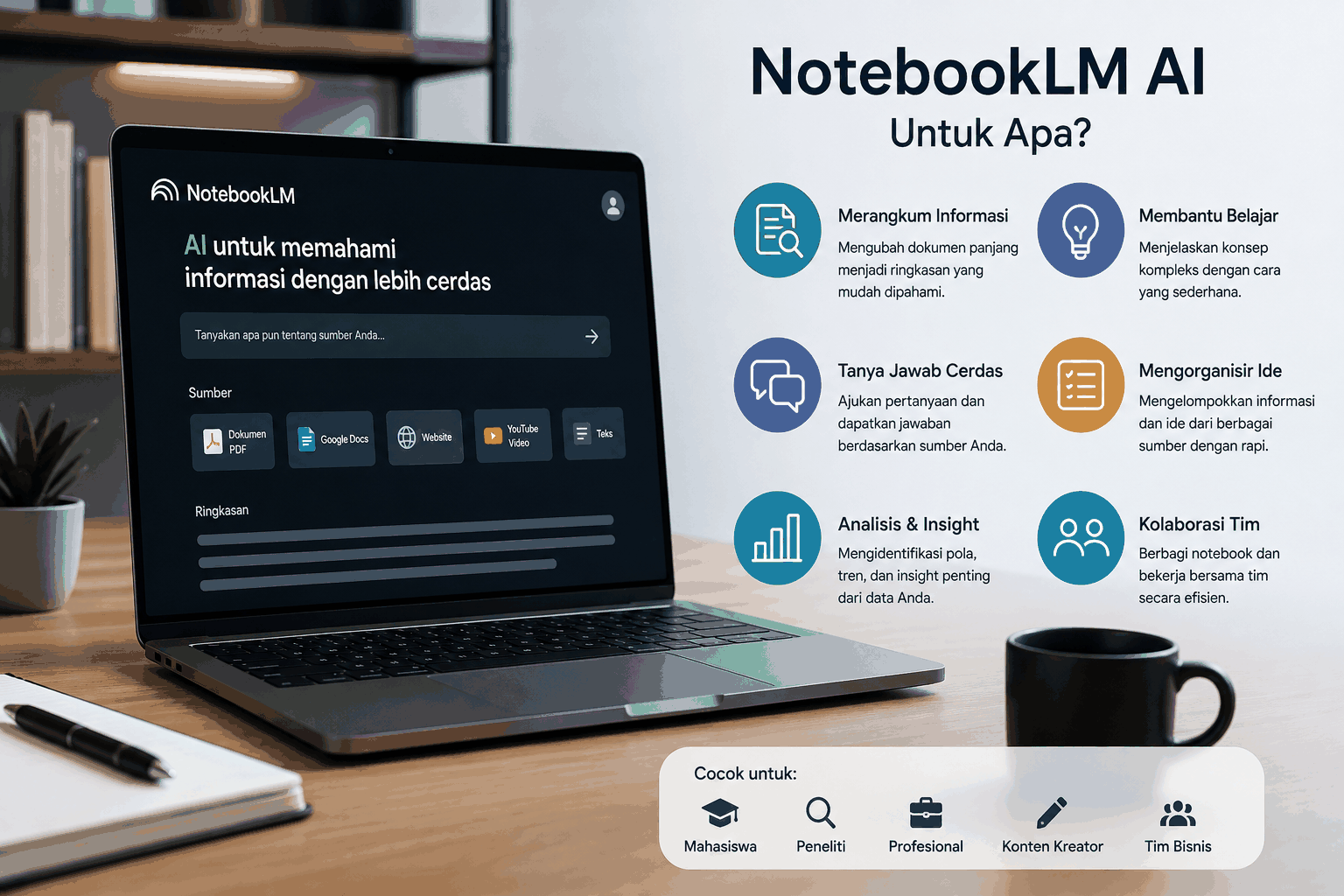 NotebookLM AI Untuk Apa Ini Fungsi Dan Manfaatnya