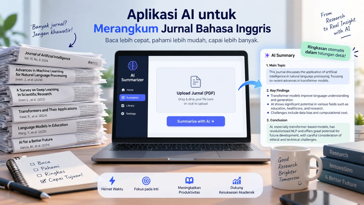 Aplikasi AI Untuk Merangkum Jurnal Bahasa Inggris Otomatis