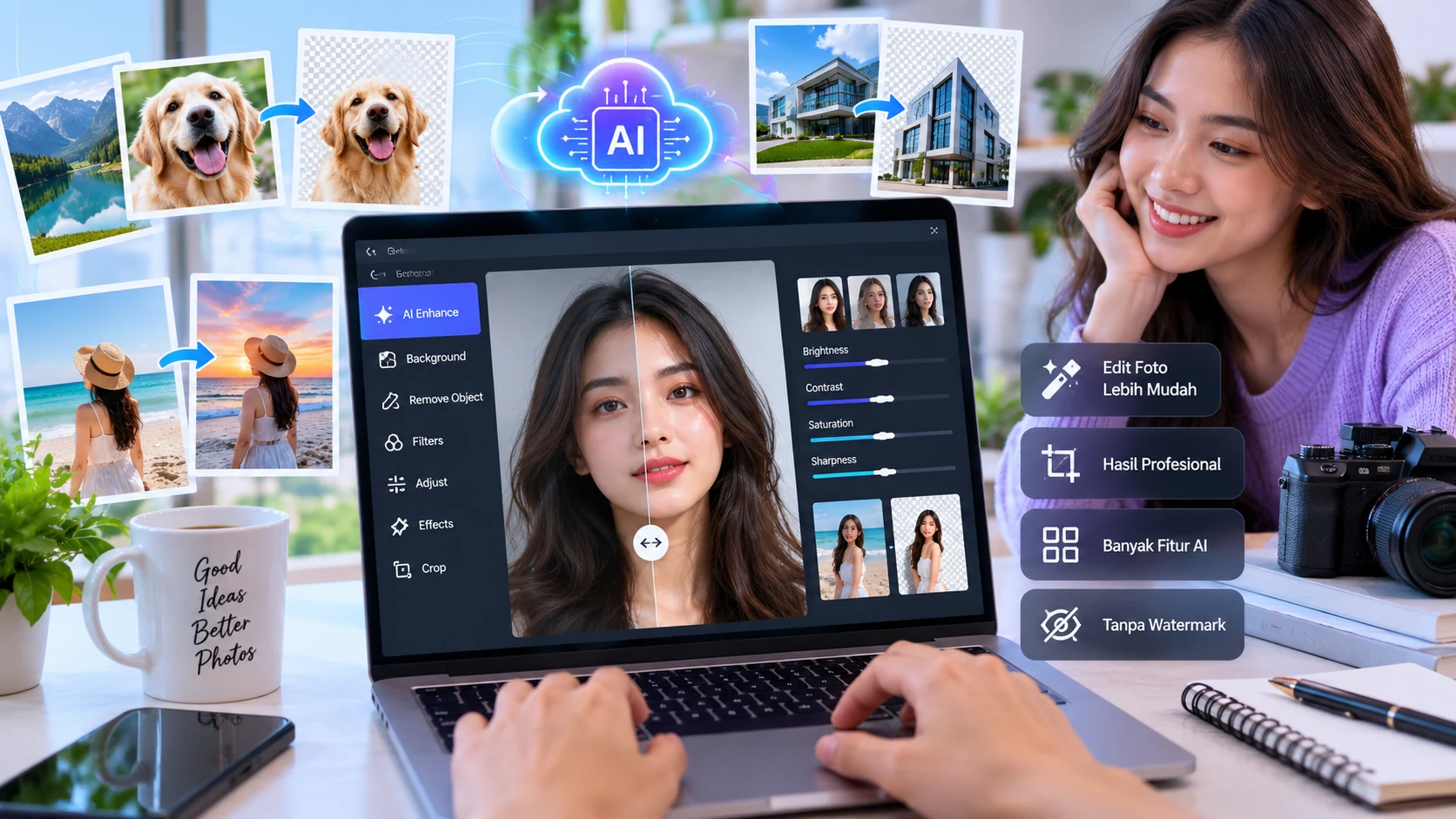 Aplikasi AI Photo Editor Online