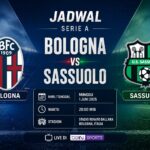 Jadwal Bologna vs Sassuolo