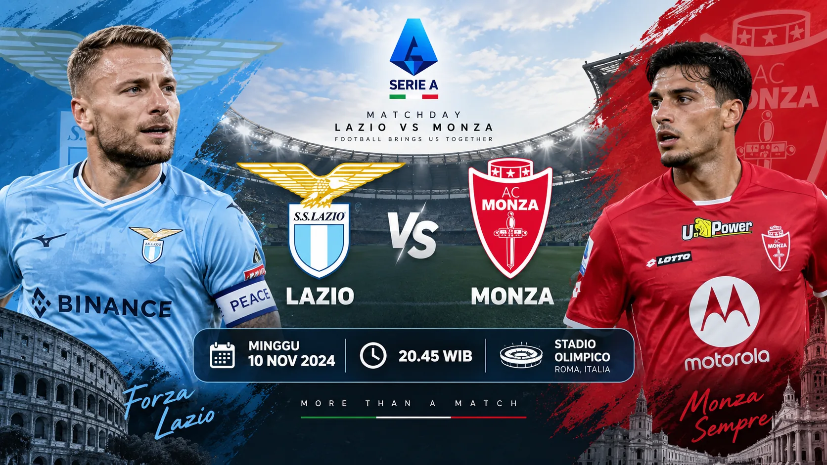 Jadwal Lazio vs Monza