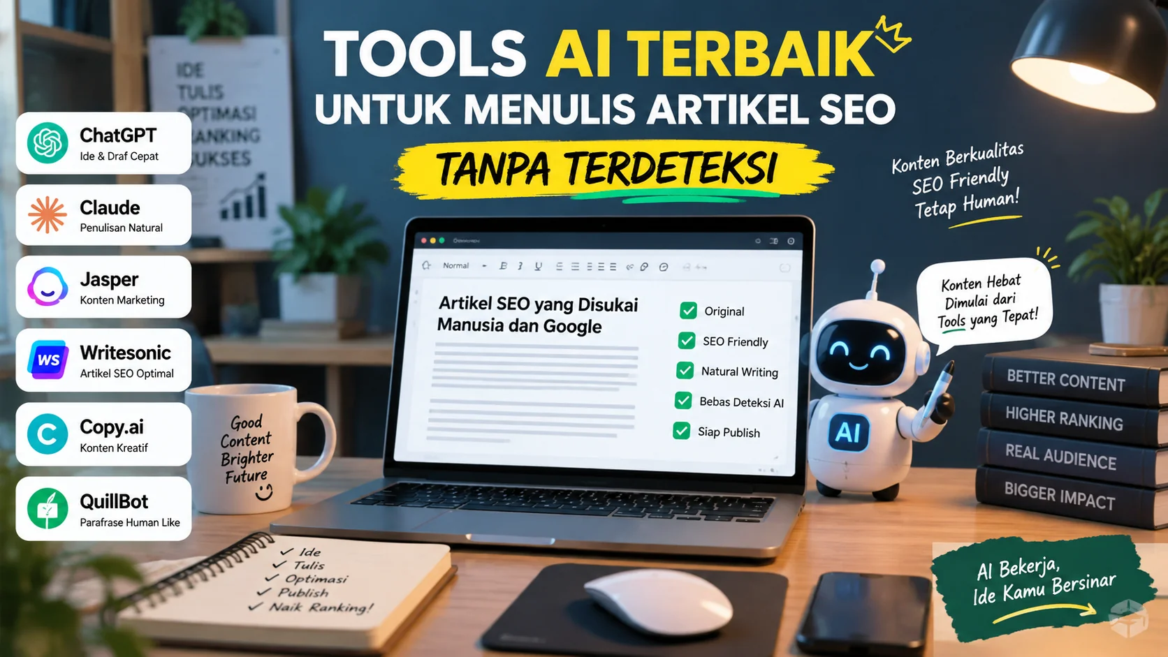 Tools AI Terbaik Untuk Menulis