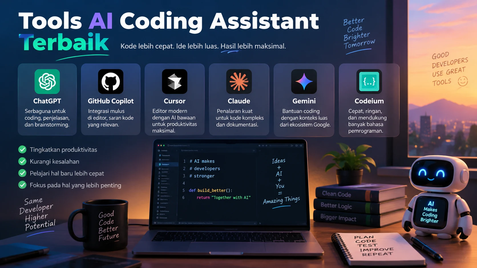 Tools AI Coding Assistant Terbaik
