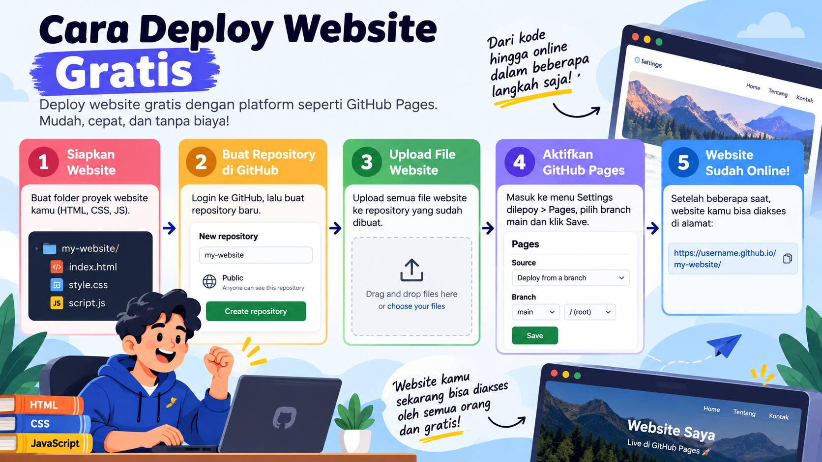 Cara Deploy Website Gratis