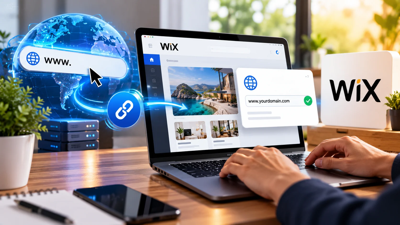 Cara Pasang Domain Wix