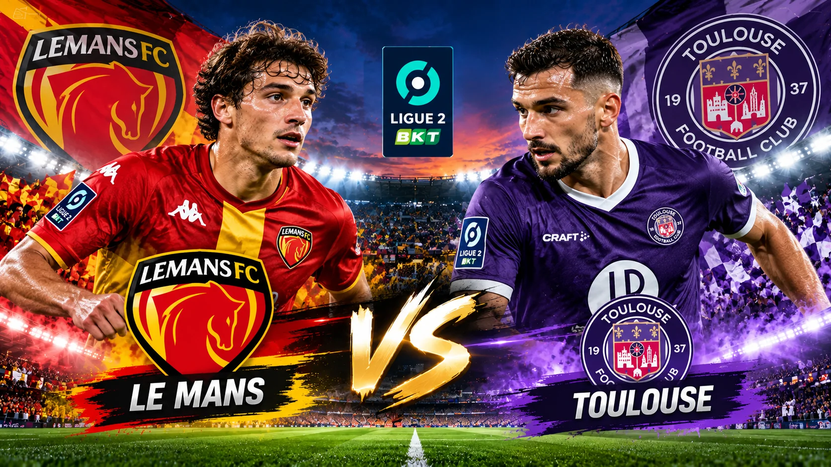 Pertandingan Le Mans vs Toulouse