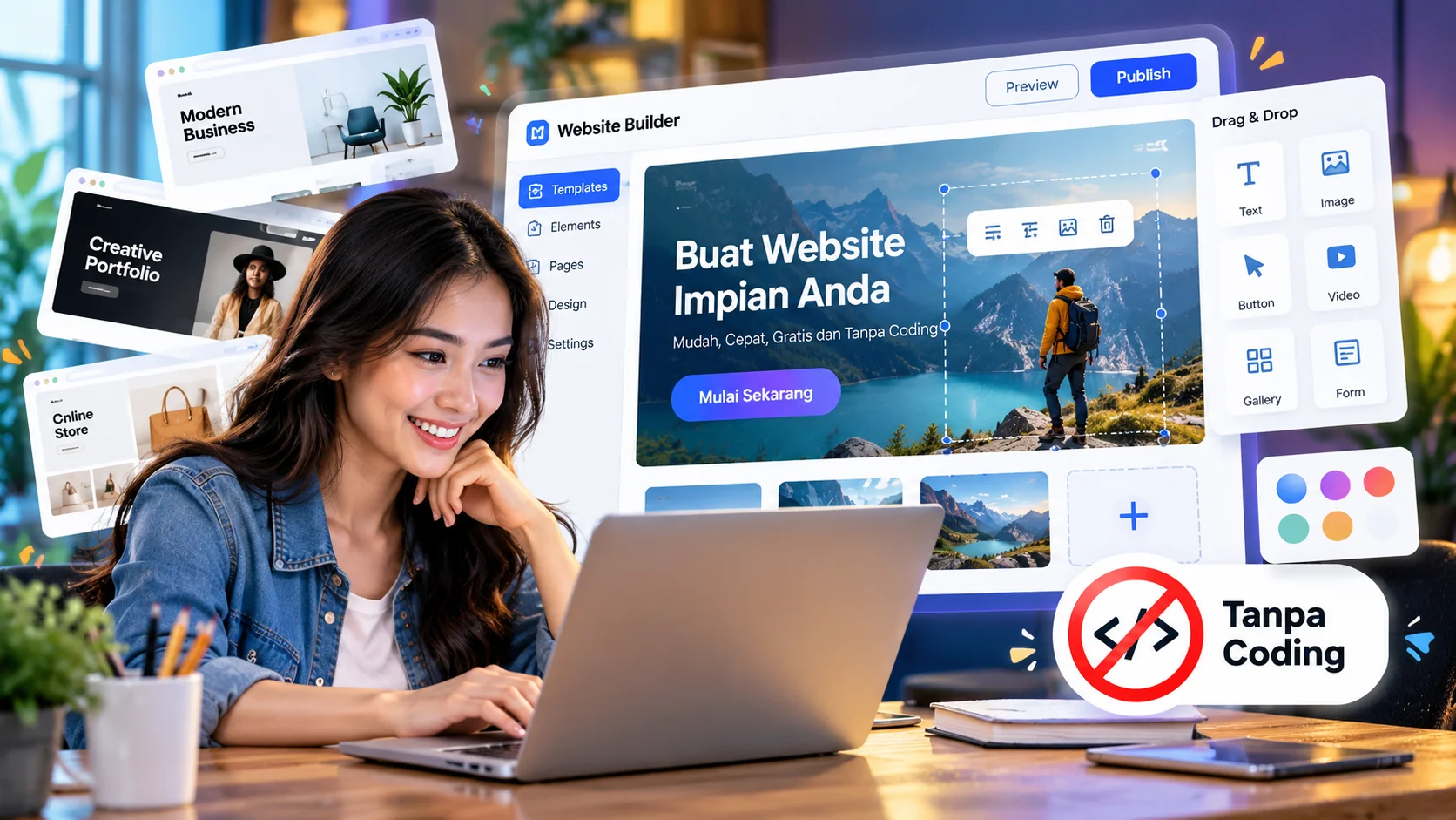 Situs Web Builder Gratis